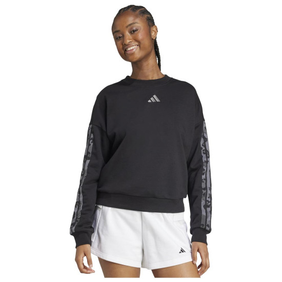 Adidas Γυναικείο φούτερ Animal Print 3-Stripes French Terry Sweatshirt